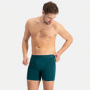 Bamboe Rico boxershorts heren 2 - pack groen | Bamboo Basics - Underwear - Bamboo Basics - underly